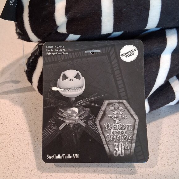 Disney Jack Skeleton Nightmare Before Christmas Slippers Women's Size S/M - Picture 5 of 15